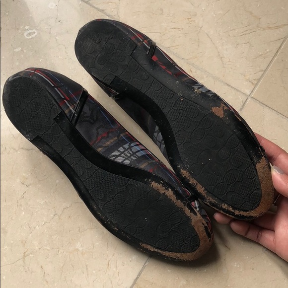 Coach Poppy Plaid Flats - Picture 4 of 5